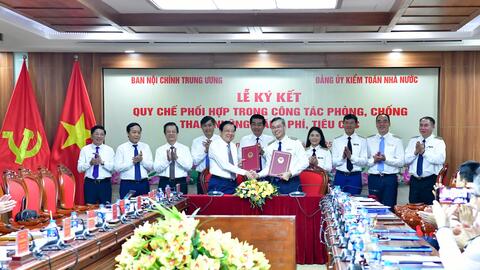 Ban Nội chính Trung ương và Kiểm toán Nhà nước phối hợp nâng cao hiệu quả phòng, chống tham nhũng