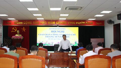 Bắc Ninh: Giao ban công tác báo chí tháng 10