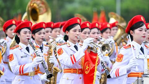 Tổng hợp luyện diễu binh, diễu hành, sẵn sàng cho ngày đại lễ